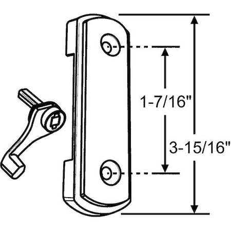 Strybuc Secondary Thumb Turn White 16-798W